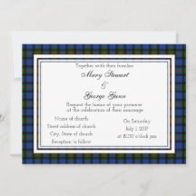 Gunn Scottish Wedding Invitation