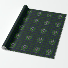Gunn skotsk klan tartan och vapen presentpapper