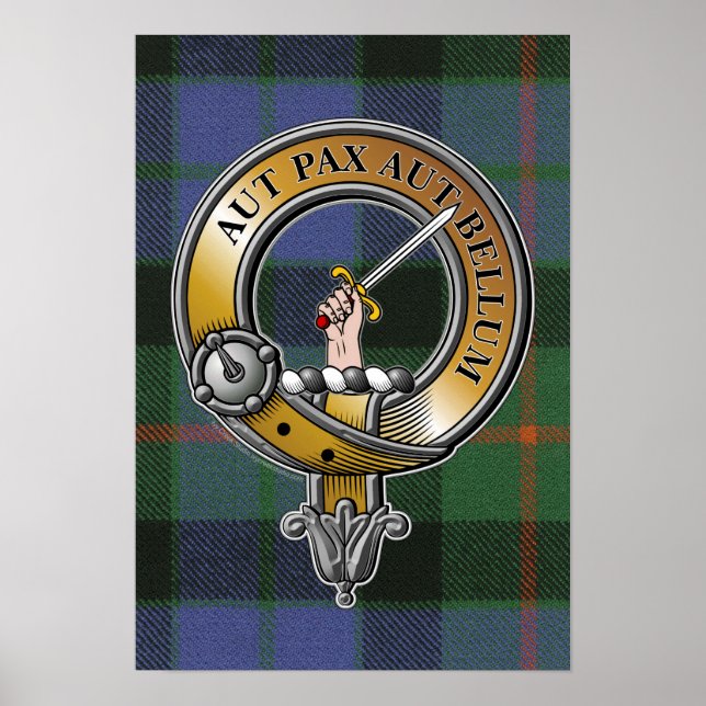 Gunn Tartan & Badge Poster (Framsidan)