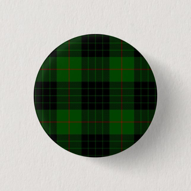 Gunn tartan grönt Black plaid Knapp (Framsida)