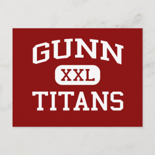 Gunn - Titans - High School - Palo Alto California Vykort