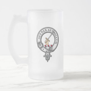 Gunn Vapensköld Badge Frostat Ölglas