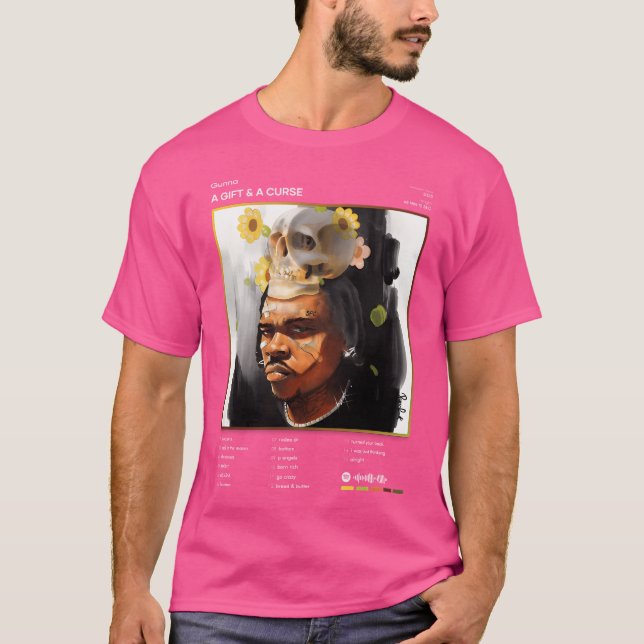 Gunna - A Gift A Curse Tracklist Album T Shirt (Framsida)