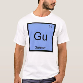 Gunner Namn kemi Inslag Periodic Bord T-shirt