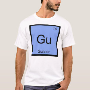 Gunner Namn kemi Inslag Periodic Bord T-shirt