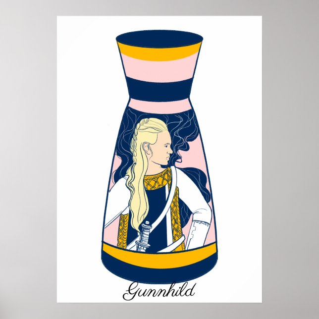 Gunnhild Viking Sorceress Poster (Framsidan)
