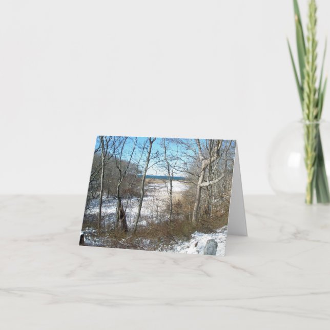 Gunning Point Road Sippiwisset Note Card Kort (Framsida)