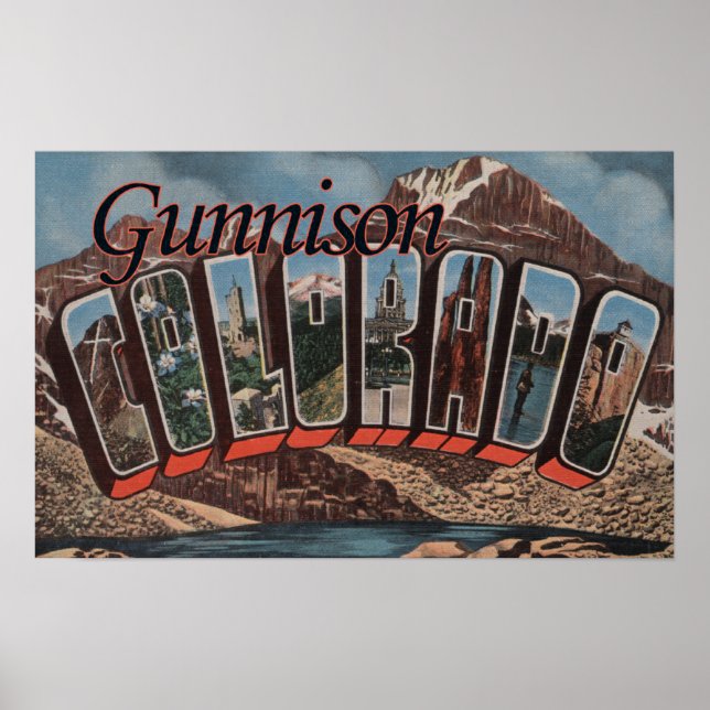 Gunnison, Colorado - Stora Brev-Scenes Poster (Framsidan)