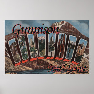 Gunnison nationalskog, Colorado Poster