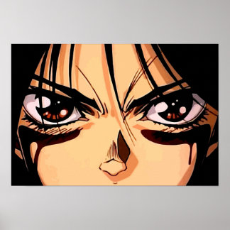 Gunnm Gally Alita Battle Angel Färg Poster