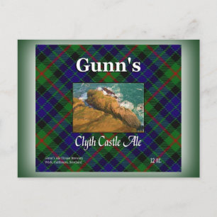 Gunn's Clyth Castle Ale Vykort
