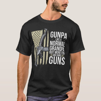 Gunpa Liksom En Normal Farfar Men Rolig Amerikansk T Shirt