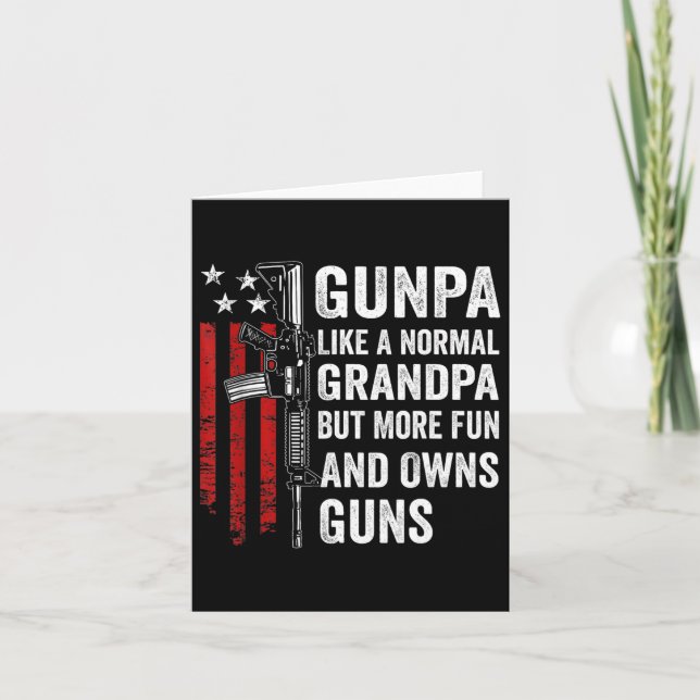 Gunpa som en vanlig farfar men roligare och äger  kort (Framsida)