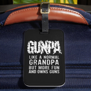 GUNPA som en vanlig morfar men mer Roligt och ägar Bagagebricka