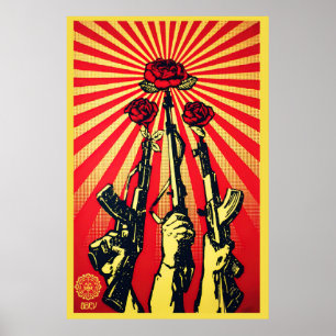 Guns and Ro, 2007 shepard-ferey Poster