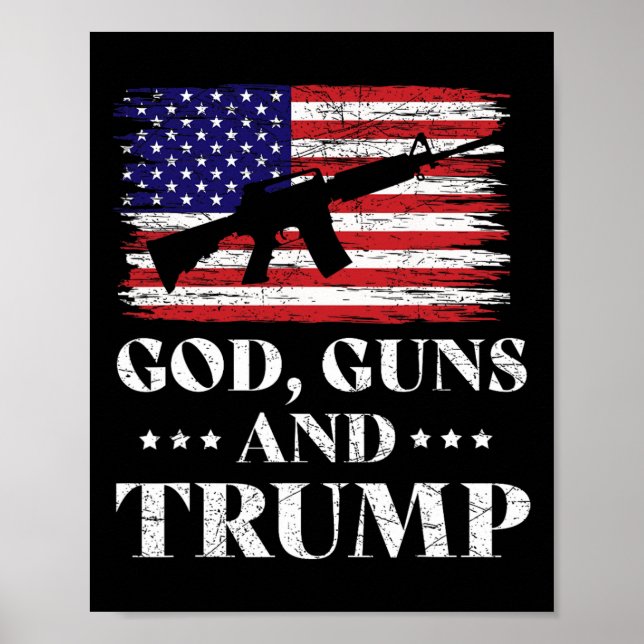 Guns and Trump Shirt Poster (Framsidan)