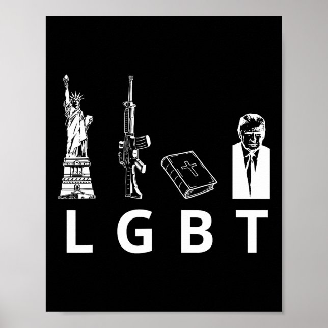 Guns Bible Trump Poster (Framsidan)