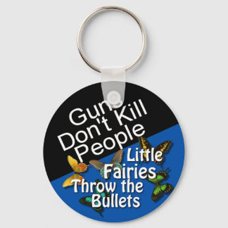 Guns Döda inte People Button Nyckelring