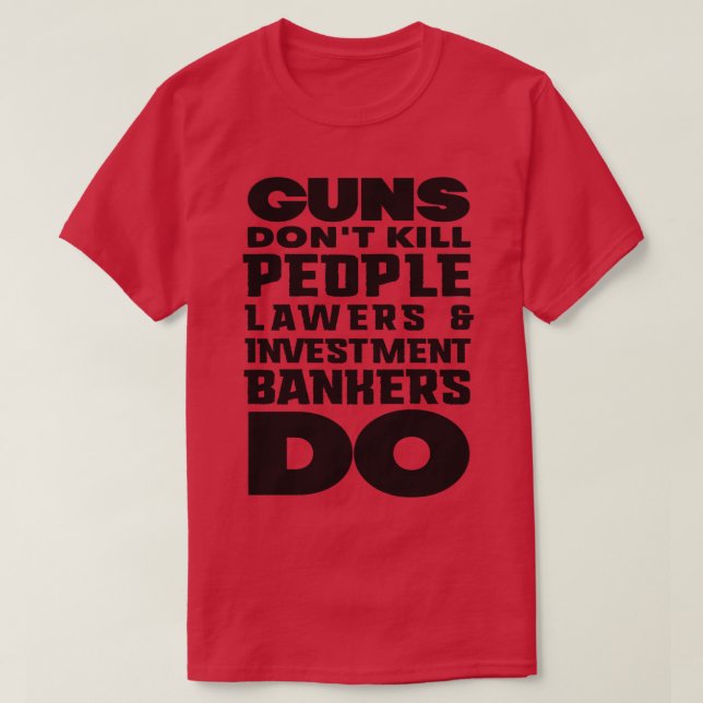 Guns dont döda people Black T Shirt (Design framsida)