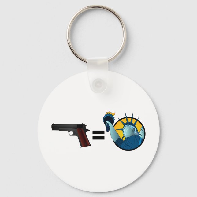Guns Equal Liberty Nyckelring (Framsida)