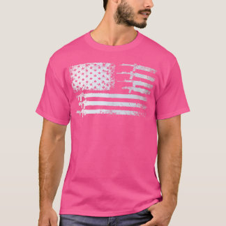 Guns Flagga Distress s Veterans Hunters T Shirt