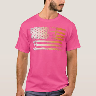 Guns Flagga Distress s Veterans Hunters T Shirt