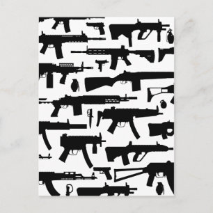 Guns mönster vykort