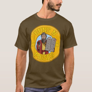 Guns N Moses Jewish Passover Pun Israels försvar F T Shirt
