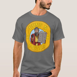 Guns N Moses Jewish Passover Pun Israels försvar F T Shirt