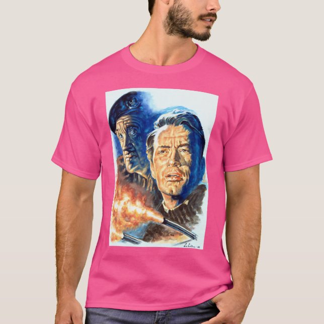 Guns of Navarone Gregory Peck David Niven T Shirt (Framsida)