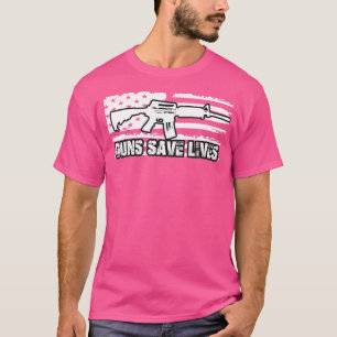 Guns Spara Lives 2:e ändring Höger Gun T Shirt