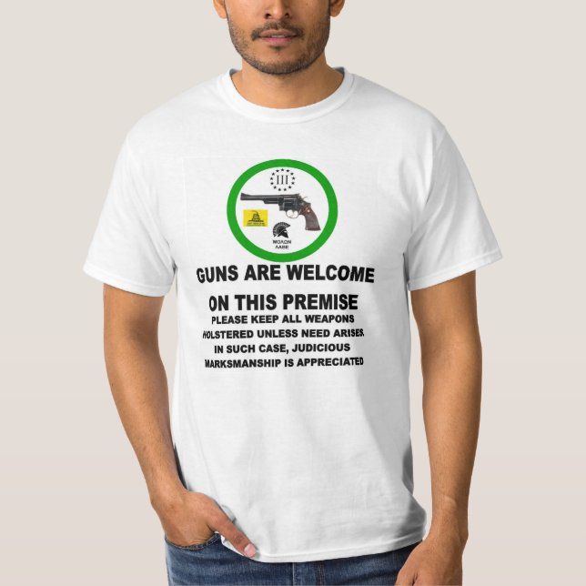 GUNS WELCOME T-SHIRT (Framsida)