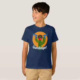 Gunslinger Cactus Design - Barn Basic T-Shirt