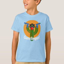 Gunslinger Cactus Design - Kids Basic T-Shirt
