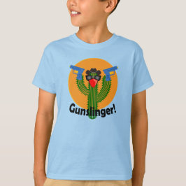 Gunslinger Cactus Design - Kids Basic T-Shirt