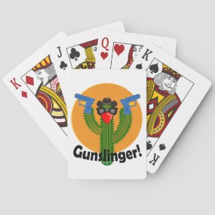 Gunslinger Cactus Design - Spelkort, standard Casinokort