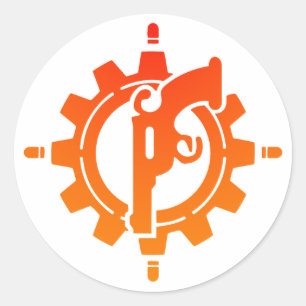 Gunslinger Sharpshooter Sniper Gunner DnD Runt Klistermärke