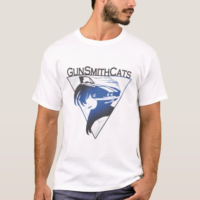GunSmith Cats - RALLY BLUE T Shirt (Framsida)