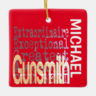 Gunsmith Extraordinaire ANPASSNINGSBAR Julgransprydnad Keramik