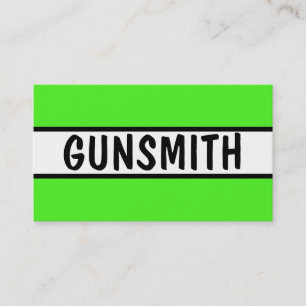 Gunsmith Neon Grönt Visitkort
