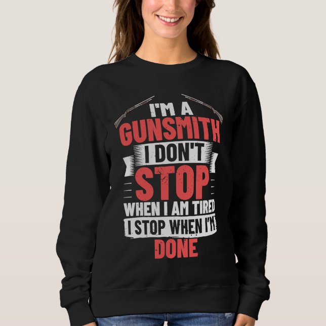 Gunsmithing Weapon Gunsmith Guns Maker Quotes T Shirt (Framsida)