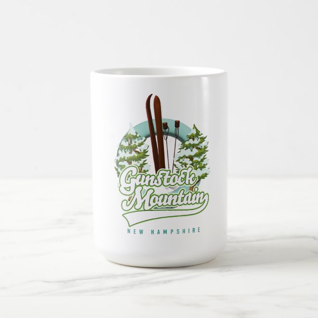 Gunstock Mountain New Hampshire skidisplay Kaffemugg (Center)