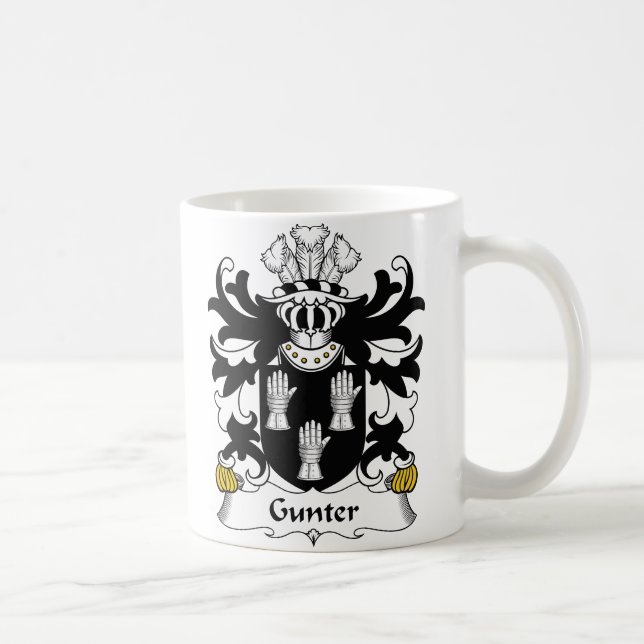 Gunter familjvapensköld kaffemugg (Höger)