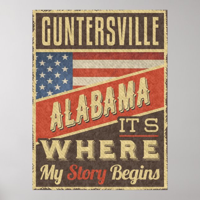 Guntersville Alabama Poster (Framsidan)