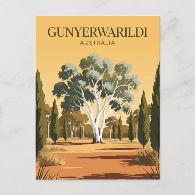 Gunyerwarildi Nationalpark Australien Vykort (Framsida)
