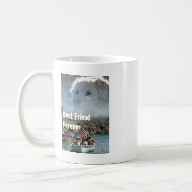 Guppa hunden - bästa vänför evigt kaffemugg (Vänster)