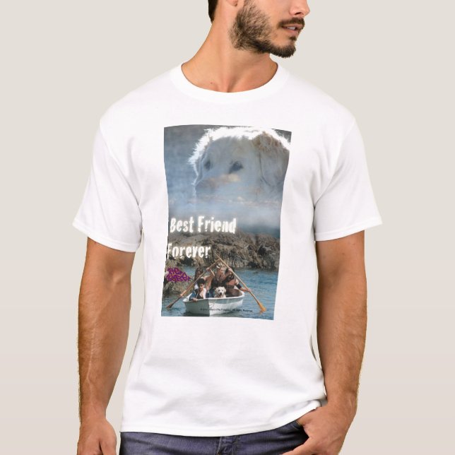 Guppa hunden - bästa vänför evigt t-shirt (Framsida)