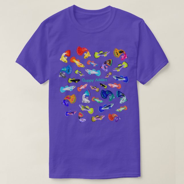 Guppy Addict T Shirt (Design framsida)