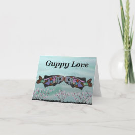 Guppy kärlek tack kort