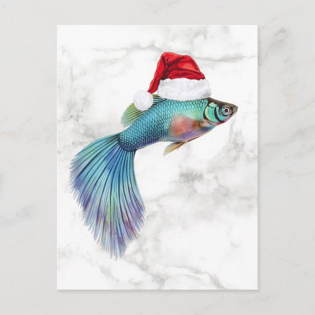 Guppy Xmas Helg Vykort (Framsida)